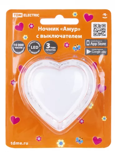 Ночник "Амур" с выключателем, 0,3 Вт, 220 В TDM фото 6