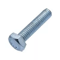 Болт М10х16 с шестигранной головкой цинк. DIN 933 (уп.40шт) класс прочн. 8.8. пакет СТРОЙМЕТИЗ UTORM969093М1016