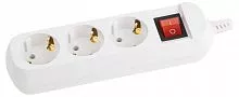 Колодка удлинителя KX-3es 3-м с зазeмл. выкл. ЭРА Б0028342