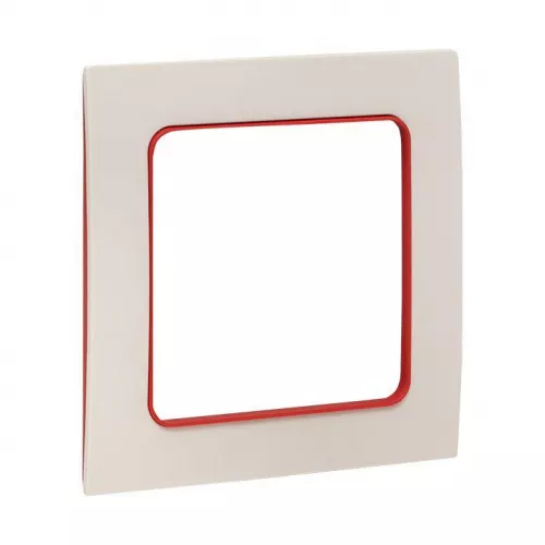 Рамка 1-м Стокгольм бел. с линией цвета красн. PROxima EKF EXM-G-304-20 фото 4