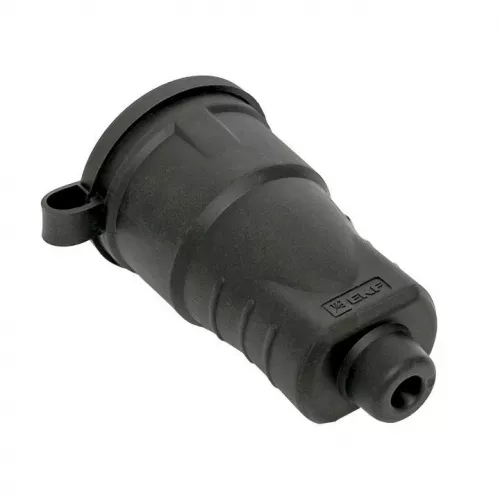 Розетка переносная PROxima 16А IP44 230В 2P+PE с защ. крышкой каучук EKF RPS-012-16-230-44 фото 6