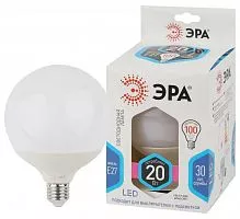 Лампа светодиодная LED G120-20W-4000K-E27 G120 20Вт шар E27 нейтр. бел. декор. ЭРА Б0049081