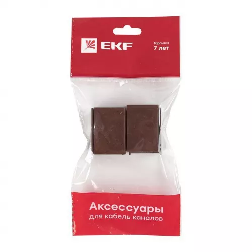 Соединитель 25х25 под темн. дерево Plast PROxima (уп.4шт) EKF cond-25-25x4 фото 4 Соединитель 25х25 под темн. дерево Plast PROxima (уп.4шт) EKF cond-25-25x4 фото 4