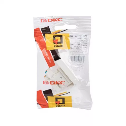 Розетка компьютерная 1мод. кат.5e RJ-45 Avanti "Белое облако" модульная DKC 4400461 фото 5