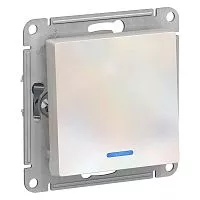 Механизм выключателя 1-кл. СП AtlasDesign 10А IP20 (сх. 1а) 10AX с подсветкой жемчуж. SchE ATN000413