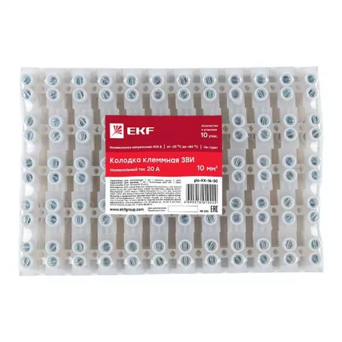 Колодка клеммная полистирол 16мм 30А EKF plc-KK-16-30 фото 4