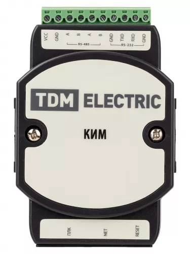 Коммуникационный интернет-модуль КИМ (TCP/IP - RS-485/RS-232) для ПЛК12 TDM фото 4