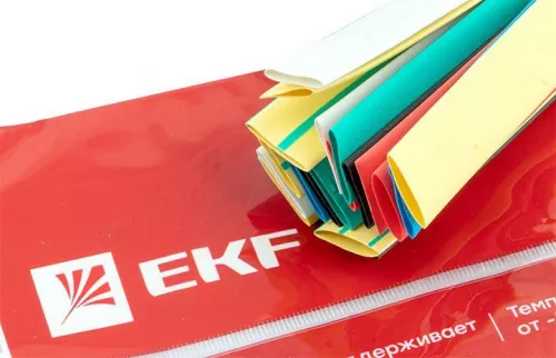 Набор трубок термоусадочных ТУТ нг тонкостен. 8/4 (7 цветов по 3шт 100мм) EKF tut-n-8 фото 9