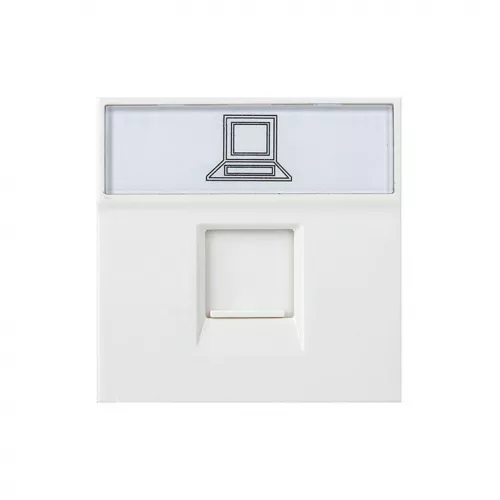 Розетка RJ45 категории 5е (ширина 2 модуля) EKF E2MK015E-135-10 фото 2