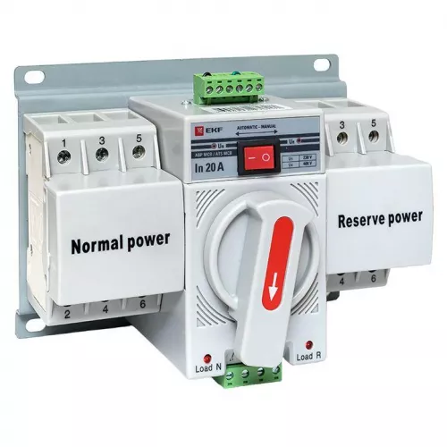 Устройство АВР MCB 3п C 20А 400В PROxima EKF ats-mcb-20c-3p-pro