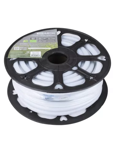 Гибкий неон круглый SMD2835-120 LED/м-220 В-6,5 Вт/м-IP67-зелёный (25м) TDM Гибкий неон круглый SMD2835-120 LED/м-220 В-6,5 Вт/м-IP67-зелёный (25м) TDM
