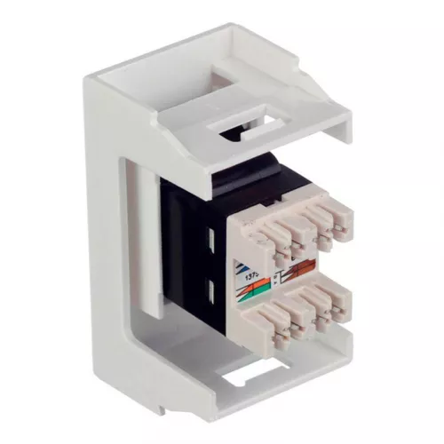 Розетка телефонная СП Viva 1мод. RJ12 бел. DKC 45018 фото 4