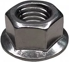 Гайка  М 8  (DIN6923)  с насечкой и флянцем