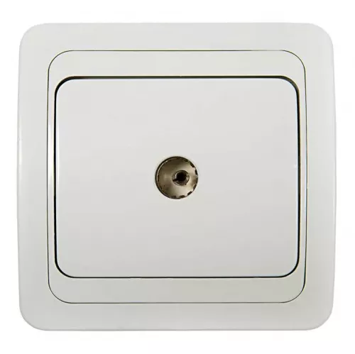 Розетка TV CLASSICO 2027 бел. ASD / IN HOME 4690612000411