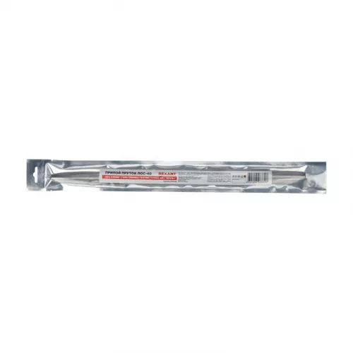 Припой пруток ПОС-40 (d8мм L400мм 220±10гр) Rexant 09-3541 фото 6