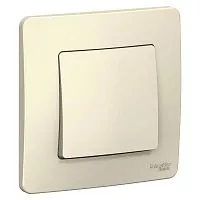 Выключатель 1-кл. СП Blanca 10А IP20 (сх. 1) 250В молочн. SchE BLNVS010102