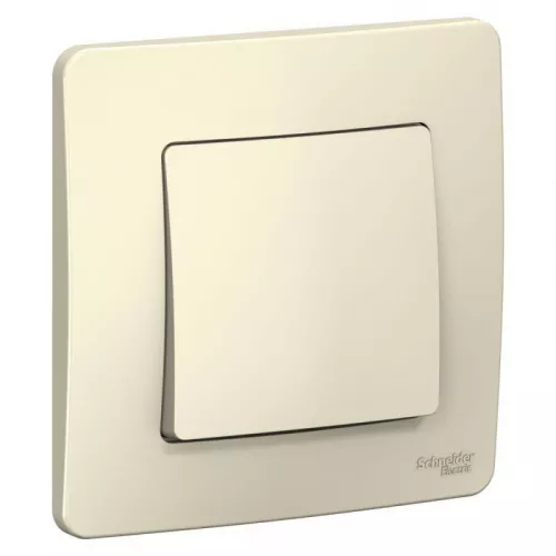 Выключатель 1-кл. СП Blanca 10А IP20 (сх. 1) 250В молочн. SchE BLNVS010102