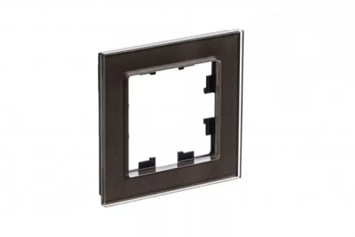 Рамка 1-м AtlasDesign Nature стекло мокко SchE ATN320601