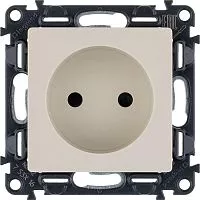 Механизм розетки 1-м СП Valena Life 16А IP20 250В 2P защ. шторки безвинт. клеммы с лицев. панелью сл. кость Leg 753516