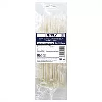 Хомут кабельный нейлоновый бел. 3.6х300 (уп.100шт) TOKOV ELECTRIC TKE-HNS-3.6-300-W/100