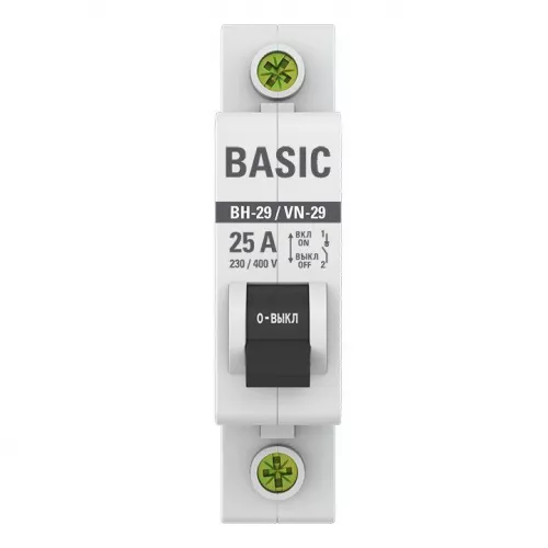 Выключатель нагрузки 1п 25А ВН-29 Basic EKF SL29-1-25-bas фото 2