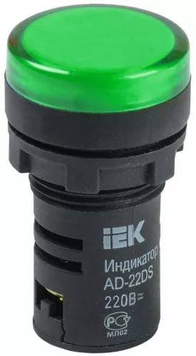 Арматура светосигнальная AD-22DS 230В зел. IEK BLS10-ADDS-230-K06