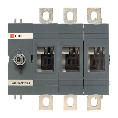 Рубильник 3п 200А без рукоятки управления TwinBlock PROxima EKF tb-s-200-3p фото 2
