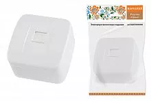 Розетка TФ (RJ-11) открытой установки IP20, белая "Дача" Народная