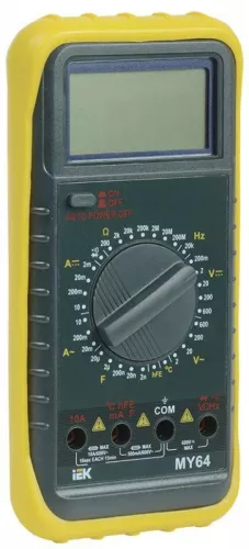 Мультиметр цифровой Professional MY64 IEK TMD-5S-064 Мультиметр цифровой Professional MY64 IEK TMD-5S-064