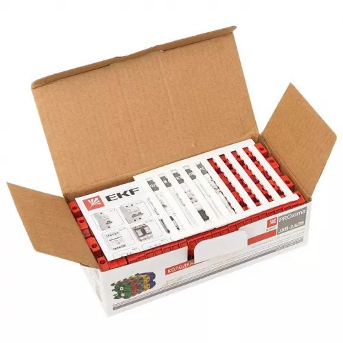 Колодка клеммная JXB-2.5/35 (25а) крас. EKF plc-jxb-2.5/35r фото 3