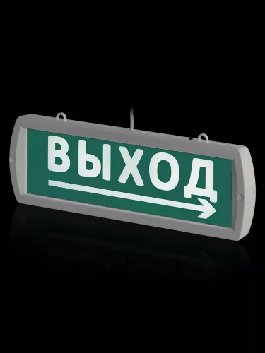 Оповещатель охранно-пожарный световой Топаз-220-РИП-Д "Направление к выходу" 220 В, 6ч, IP52 TDM фото 6