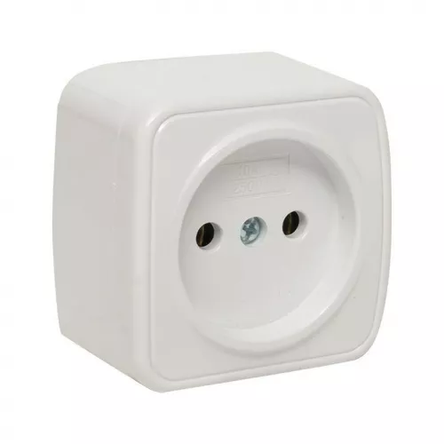Розетка 1-м ОП Минск 10А IP20 без заземл. бел. Basic EKF EGR10-022-10 Розетка 1-м ОП Минск 10А IP20 без заземл. бел. Basic EKF EGR10-022-10