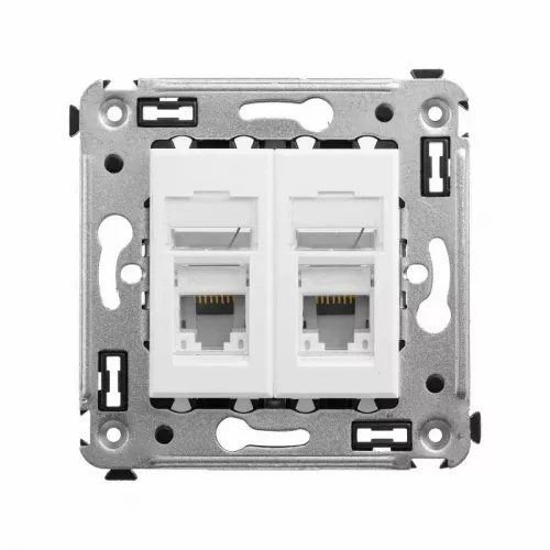 Розетка 2-м RJ-45 СП кат.6 Avanti "Белое облако" DKC 4400294 Розетка 2-м RJ-45 СП кат.6 Avanti "Белое облако" DKC 4400294