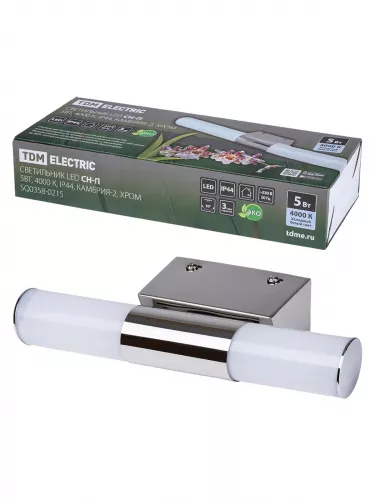 Светильник LED CH-П 5Вт, 4000 К, IP44, Камбрия-2, хром TDM фото 2
