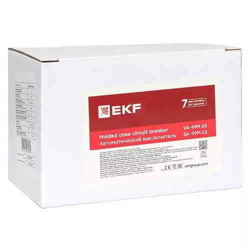 Выключатель автоматический 3п 63/63А 25кА ВА-99М PROxima EKF mccb99-63-63m фото 2