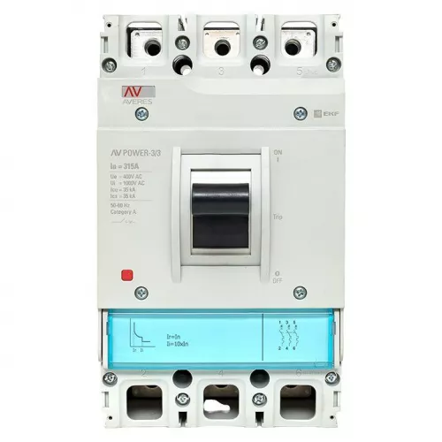 Выключатель автоматический 3п 315А 35кА AV POWER-3/3 TR AVERES EKF mccb-33-315-TR-av фото 7