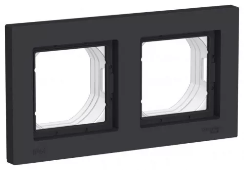 Рамка 2-м AtlasDesign Aqua IP44 карбон SchE ATN441002 Рамка 2-м AtlasDesign Aqua IP44 карбон SchE ATN441002