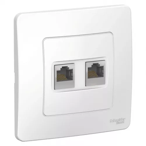Розетка компьютерная 2-м СП BLANCA RJ45 кат.5e бел. SchE BLNIS045451 Розетка компьютерная 2-м СП BLANCA RJ45 кат.5e бел. SchE BLNIS045451