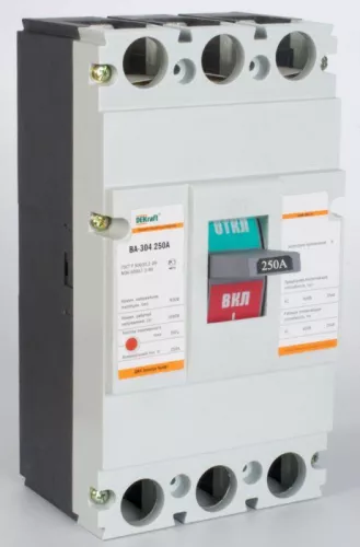 Выключатель автоматический 3п 250А 35кА ВА-304 SchE 21013DEK