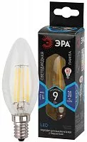 Лампа светодиодная филаментная F-LED B35-9w-840-E14 B35 9Вт свеча E14 нейтр. бел. ЭРА Б0046995