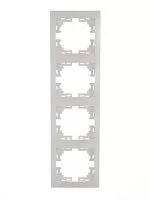 Рамка 4-м Мира верт. бел. LEZARD 701-0200-154