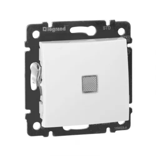 Механизм выключателя 1-кл. СП Valena 10А IP31 250В с зел. индикацией бел. Leg 774410 фото 11