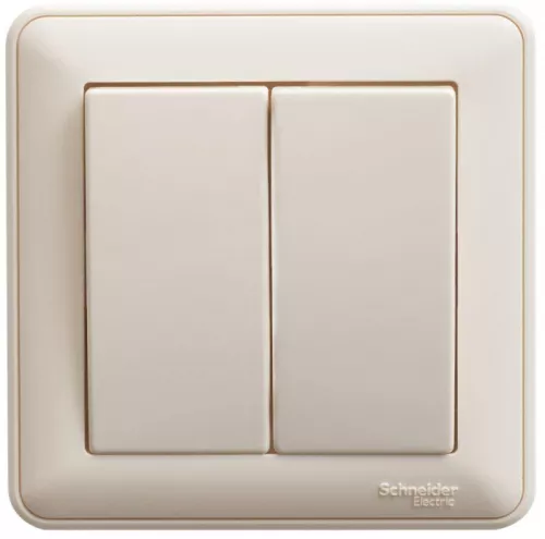 Выключатель 2-кл. СП W59 10А IP20 10AX в сборе сл. кость SchE VS510-252-28 Выключатель 2-кл. СП W59 10А IP20 10AX в сборе сл. кость SchE VS510-252-28