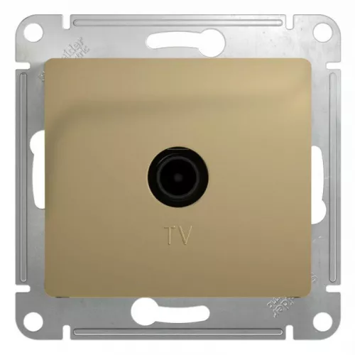 Механизм розетки TV 1-м СП Glossa оконечной 1DB титан SchE GSL000491