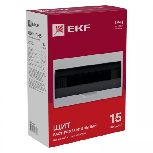 Щит ЩРН-П-15 IP41 EKF pb40-n-15 фото 4