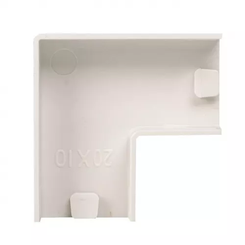 Поворот на 90град. 20х10 бел. Plast PROxima (уп.4шт) EKF abw-20-10x4 фото 3