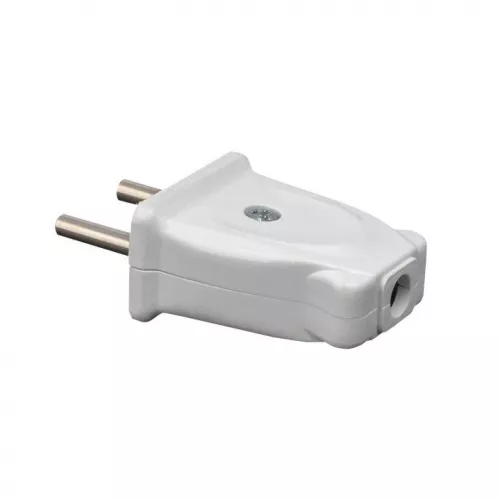 Вилка плоская 10А 250В без заземл. бел. PROxima EKF AVP10-10-rpl фото 3