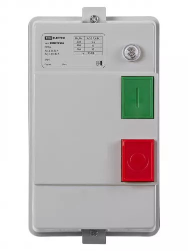 КМН22560 25А в оболочке с индикатором Ue=220В/АС3 IP54 TDM фото 3