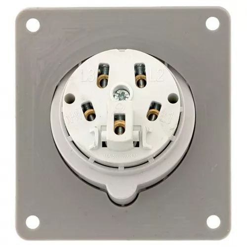 Розетка стационарная внутренняя угловая 4152 3Р+РЕ+N 16А 380В IP67 PROxima EKF ps-4152-16-380 фото 5