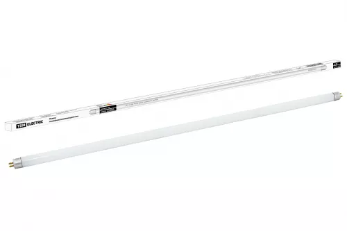 Лампа люминесцентная линейная двухцокольная ЛЛ-12/24Вт, T4/G5, 4000 К, длина 654,2мм TDM